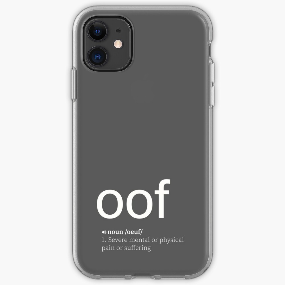 Oof Iphone Case Cover By Paleoni Redbubble - roblox iphone cases covers redbubble