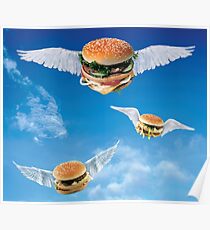 Fliegende Cheeseburger Poster