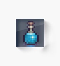 Pixel Potion, Blue Acrylic Block