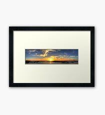 Birubi Beach Sunset Panorama Framed Print