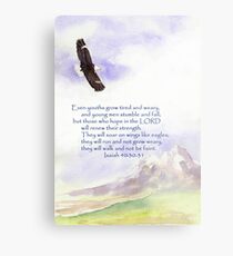 Hope & Strength, Isaiah 40:30-31 Metal Print