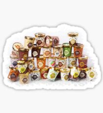 halo top ice cream watercolor assortment Sticker