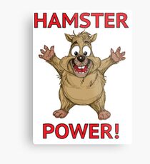 Hamster Power Metal Print
