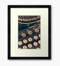 Vintage Typewriter Gerahmtes Wandbild