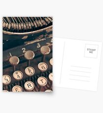 Vintage Typewriter Postcards