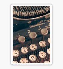 Vintage Typewriter Sticker