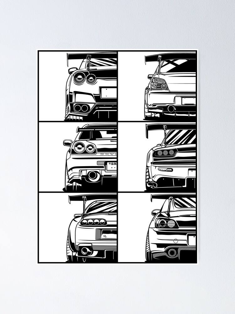"JDM Legends" Poster by OlegMarkaryan Redbubble
