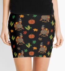 Thanksgiving Turkey pattern Mini Skirt