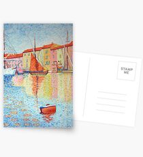 Red Buoy, Study of Paul Signac. Postcards