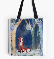 The Fox and the Moon Tote Bag