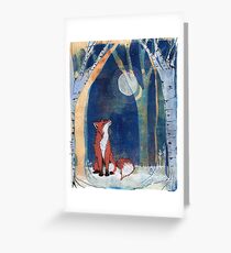 The Fox and the Moon Greeting Card