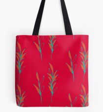 Flowing Stems, Orange Tote Bag