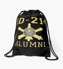 U.S. Army Veteran Christmas Gift Military Air Defense DD-214 Retired Drawstring Bag