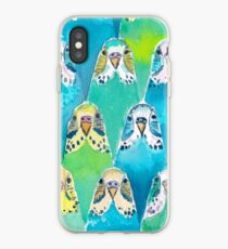 Aquarell Wellensittiche iPhone-Hülle & Cover