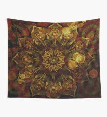 Golden mandala Wall Tapestry
