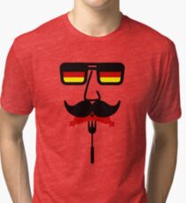 Germany Mustache Octoberfest Tri-blend T-Shirt