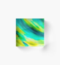 Pila Fashion Design - Green Wave Acrylic Block