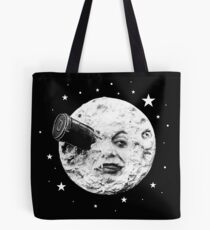 Moon Face - Melies Rocket Journey to the Moon Tote Bag