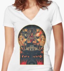 Doof Warrior Women's Fitted V-Neck T-Shirt