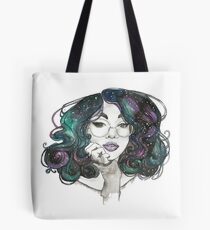 Cosmic Curls Design Tote Bag