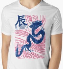 The Dragon Chinese Zodiac Sign Men's V-Neck T-Shirt