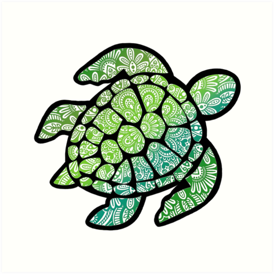 Download "Mandala turtle!" Art Prints by NicoleHarvey | Redbubble