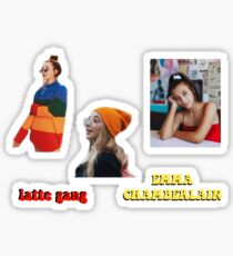 emma chamberlain sticker set Sticker
