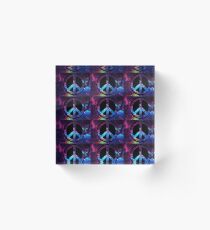 Galaxy peace sign Acrylic Block
