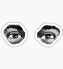 The Gaze of the Salesman Sticker