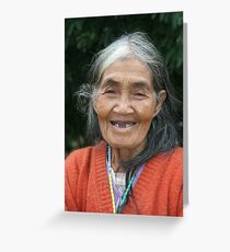 Old woman Greeting Card