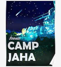 Das 100 - Vintage Reiseplakat (Camp Jaha) Poster