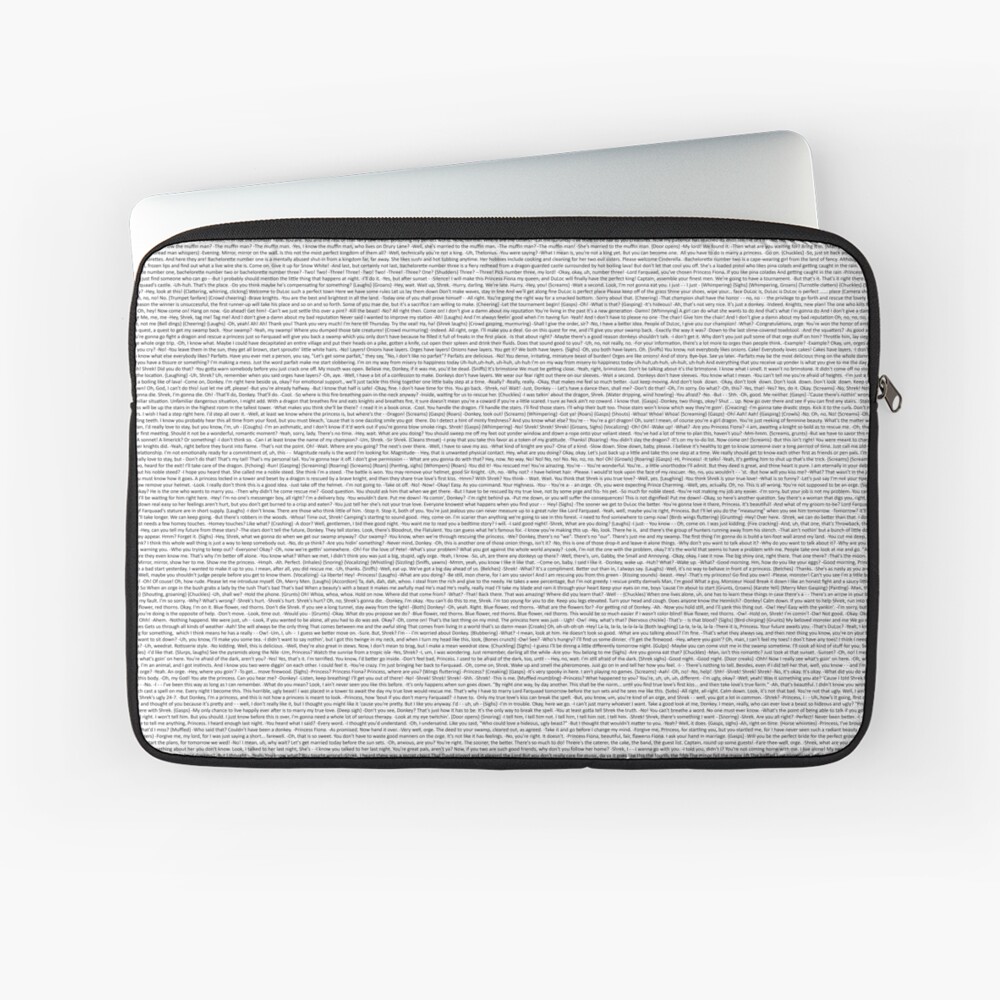 entire shrek script Laptop Sleeve