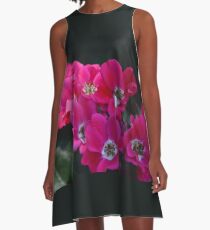 Antiqued Paprika Country Roses in Chicago Botanical Garden A-Line Dress