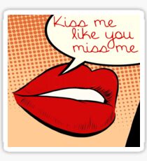 Pegatina Besame como me extranas