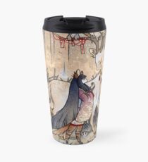 Der Wunsch - Kitsune Fox Deer Yokai Thermosbecher