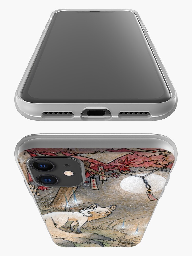 Alternate view of Fox & Wisps - Kitsune Yokai Foxfire iPhone Case & Cover