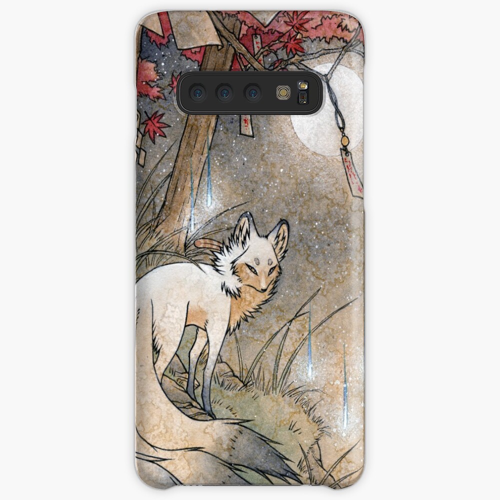 Fox & Wisps - Kitsune Yokai Foxfire Case & Skin for Samsung Galaxy