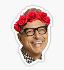 Pegatina Corona de flores de Jeff Goldblum