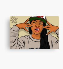 Gangster girl Canvas Print