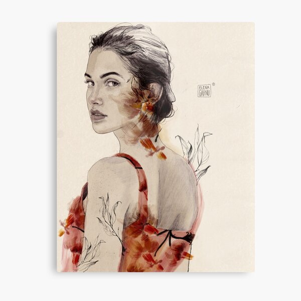 VALENTINA Metal Print
