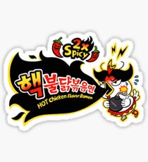 Chinesischer Huhn-Käse-heiße u. Würzige Nudel-Karikatur Sticker