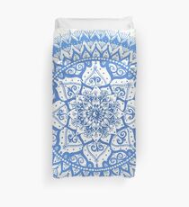 Yin Yang Mandala in sanften Blues Bettbezug