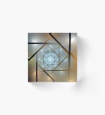 Blue Gold Star Acrylic Block