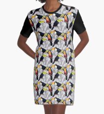 Toucans Graphic T-Shirt Dress