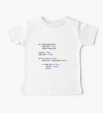 Python Code New Baby - Rock Baby zum schlafen Baby T-Shirt