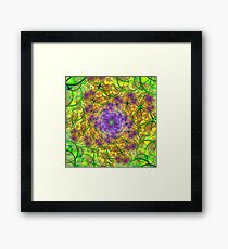 'Glowing StrandSpiral' Framed Print