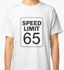 Speed Limit 65 New Jersey GSP Toll Road Traffic Sign Shirt Classic T-Shirt