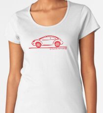 Camiseta premium para mujer Nuevo VW Beetle Bug Red