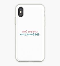 Gott, du warst nie zweitbester - für all die Jungs, die ich vorher geliebt habe iPhone-Hülle & Cover