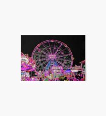 CONEY ISLAND WONDER WHEEL IN NEON Art Board